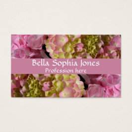 Pink Cream Hydrangeas gelb rosa grüne Blüte