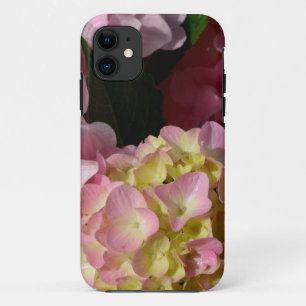 Pink Cream Hydrangeas gelb rosa grüne Blüte Case-Mate iPhone Hülle