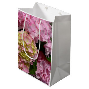Pink Cream Hydrangeas gelb rosa grüne Blüte Mittlere Geschenktüte