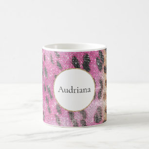 Pink Cream Leopard Kaffeetasse
