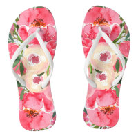 Pink Creme Watercolor Peony Floral