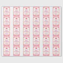 Pink Crown Birthday Einladung | Zazzlemade Magie