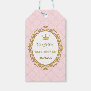 Pink Crown Princess Baby Dusche Gefallen Geschenk Geschenkanhänger