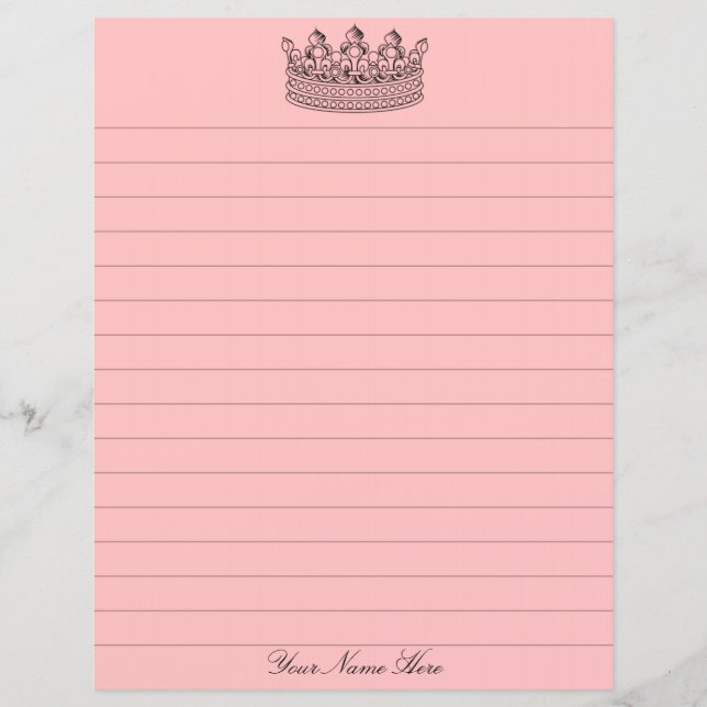 Pink Crown Stationery (Vorderseite)
