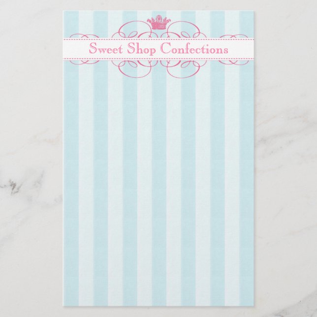 Pink Crown Sweet Shop Flyer (Vorne)