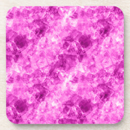 Pink Crumpled Textur Getränkeuntersetzer