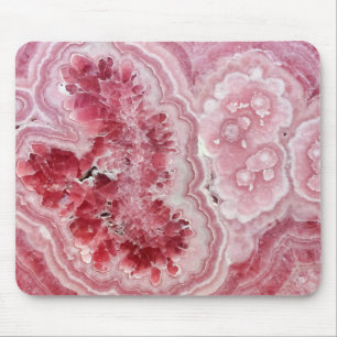 Pink Crystals Geode Mousepad