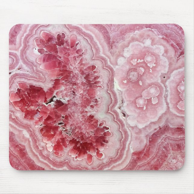 Pink Crystals Geode Mousepad (Vorne)