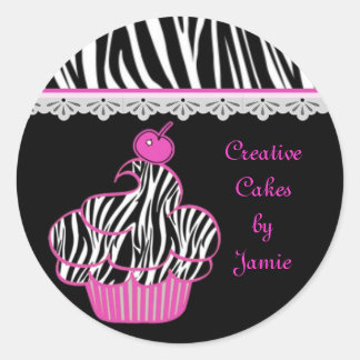 Pink Cupcake Aufkleber