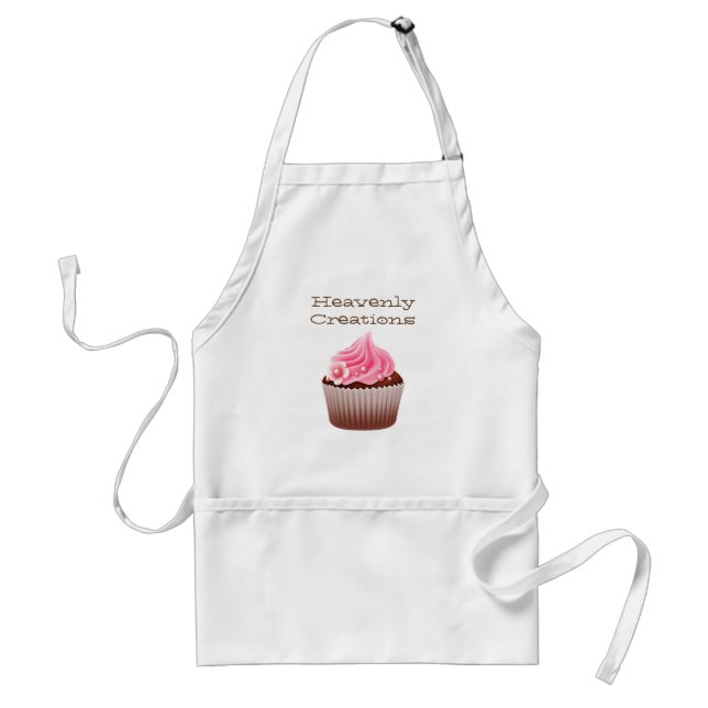 Pink Cupcake Bakery Business Schürze (Vorne)