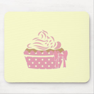 Pink Cupcake Birthday Mousepad