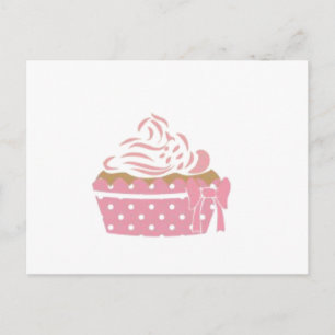 Pink Cupcake Birthday Postkarte