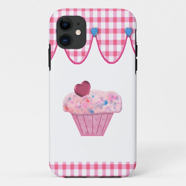 Pink Cupcake Case-Mate iPhone Hülle (Rückseite)