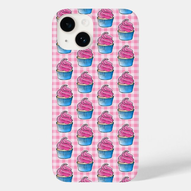 Pink Cupcake Case-Mate iPhone Hülle (Rückseite)