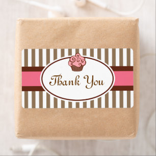 Pink Cupcake Danke Labels