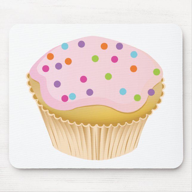 Pink Cupcake Mousepad (Vorne)