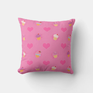 Pink Cupcake Muster Kissen