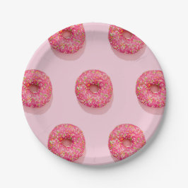 Pink Cupcake Paper Plate Pappteller