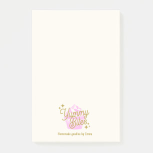Pink Cupcake Post-it Klebezettel