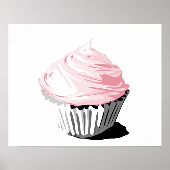 Pink Cupcake Poster (Vorne)