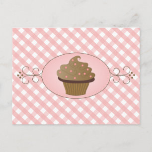 Pink Cupcake Postkarte