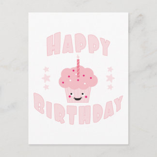 Pink Cupcake Postkarte