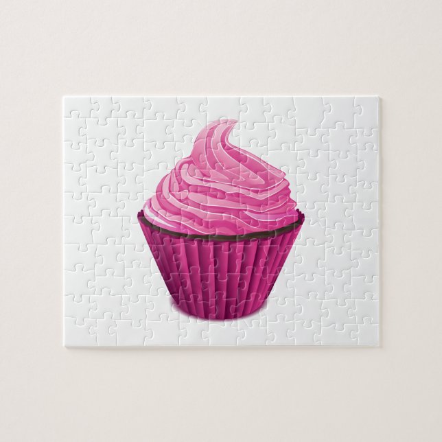 Pink Cupcake Puzzle (Horizontal)