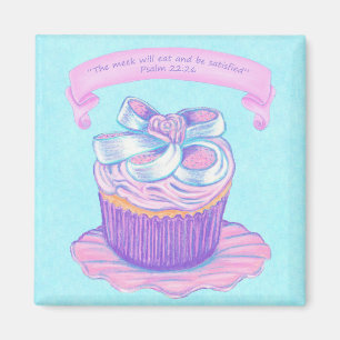Pink CupCake Scripting Magnet