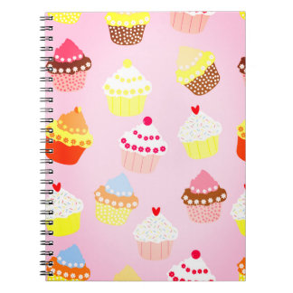 Pink Cupcake Spiral Foto Notebook Notizblock