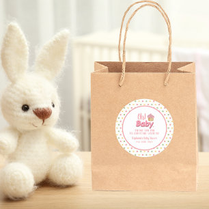 Pink Cupcake Sprinkles Danke Runder Aufkleber