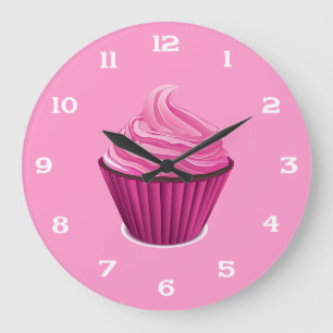 Pink Cupcake Uhr