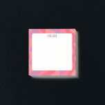 Pink Curves CUSTOM Chic Monogram Personalisiert Post-it Klebezettel<br><div class="desc">Karo diese lustige,  maßgeschneiderte Note. Ändern Sie die Farben,  den Text und den Schriftart,  um Ihre Bedürfnisse zu Anzug. Fügen Sie auch Ihren eigenen Text hinzu. Karo aus meinem Shop für mehr lustige Farben und Muster und bitte lass mir zu wissen,  wenn Sie etwas Sonderanfertigungen möchten.</div>