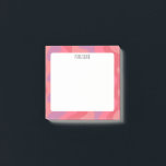 Pink Curves CUSTOM Chic Monogram Personalisiert Post-it Klebezettel<br><div class="desc">Karo diese lustige,  maßgeschneiderte Note. Ändern Sie die Farben,  den Text und den Schriftart,  um Ihre Bedürfnisse zu Anzug. Fügen Sie auch Ihren eigenen Text hinzu. Karo aus meinem Shop für mehr lustige Farben und Muster und bitte lass mir zu wissen,  wenn Sie etwas Sonderanfertigungen möchten.</div>