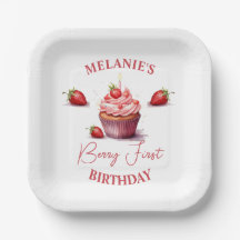 Pink Custom Berry First Birthday Party