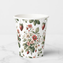 Pink Custom Berry Sweet Strawberry Pappbecher