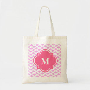 Pink Custom Monogram Bridesmaid Hochzeitszettel Tragetasche