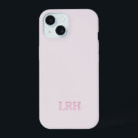 Pink Custom Monogram Modern Layered Initials iPhone 15 Hülle<br><div class="desc">Sie wissen,  dass Raffinesse,  Stil und Einfachheit oft genau das sind,  was Sie brauchen. Dieses Accessoire ist für den anspruchsvollen Geschmack des modernen Minimalisten konzipiert und vereint zeitlose Eleganz und zeitgemäße Funktionalität. Die hübsche rosa Farbpalette ist eine wunderschöne Touch. Lass uns,  eure Alltagsessenzien zu erhöhen.</div>