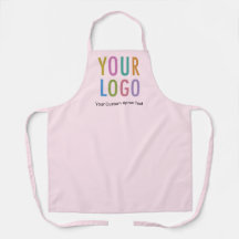Pink Custom Schürze mit Firmenlogo überall