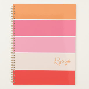 Pink Custom Summer Color Block Streifen Planer