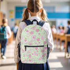 Pink Cute Paisley Pattern Chic Bedruckter Rucksack