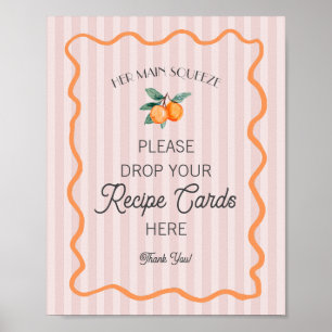 Pink Cutie Main Squeeze Citrus Teile ein Rezept Poster