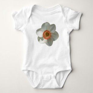 Pink Daffodin Frühlingszeit Blume Baby Strampler