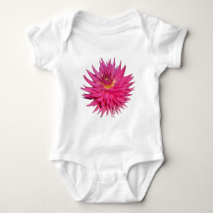 Pink Dahlia Baby Strampler