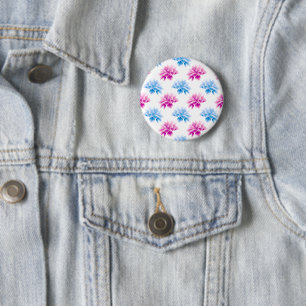 Pink Dahlia, Blue Dahla, Blumenmuster, Blume Button