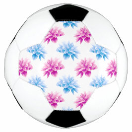 Pink Dahlia, Blue Dahla, Blumenmuster, Blume Fußball