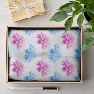 Pink Dahlia, Blue Dahla, Blumenmuster, Blume Seidenpapier