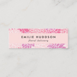 Pink Dahlia Blume, Floristina, Blume Shop Mini Visitenkarte