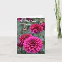 Pink Dahlia Floral Foto Personal bald wieder gut
