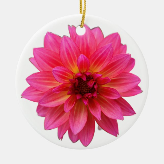 Pink Dahlia Ornament (Vorne)