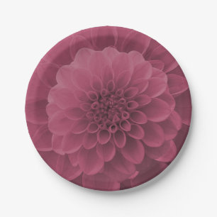 Pink Dahlia Pappteller